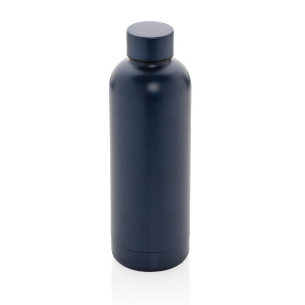 Impact stainless steel double wall vacuum bottle, blue
