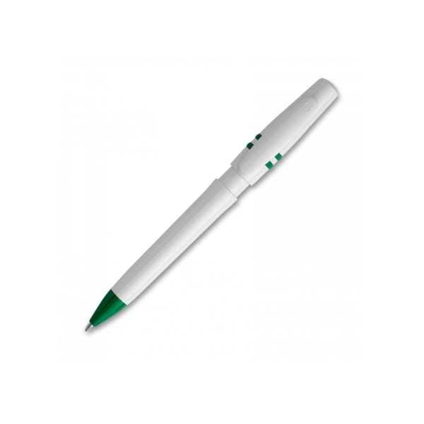 Ball pen Nora hardcolour - White / Green