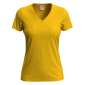 Stedman T-shirt V-Neck Classic-T SS for her 7548c sunflower yellow L