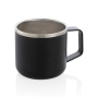 Stainless steel camp mug, black