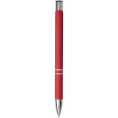 Moneta soft touch balpen met klikmechanisme - Rood