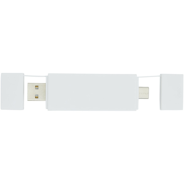 Mulan dual USB 2.0 hub - White