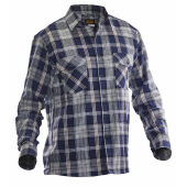 Jobman 5138 Flannel shirt navy/grijs xxl