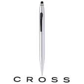 Cross Touch-Screen Balpen Tech 2 zwarte inkt - zilver