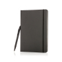 A5 hardcover notitieboek met touchscreen pen, zwart