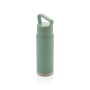 Leakproof vacuum on-the-go bottle with handle, green