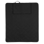 Impact Aware™ RPET foldable quilted picnic blanket, black