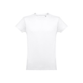 THC LUANDA WH. Heren-T-shirt in tubekatoen. Witte kleur
