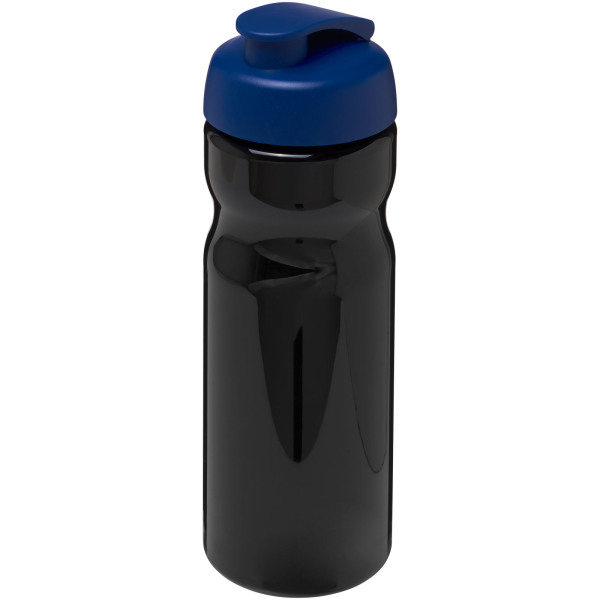 H2O Active® Base 650 ml flip lid sport bottle - Solid black/Blue