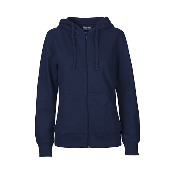 Neutral ladies zip hoodie-Navy-XS