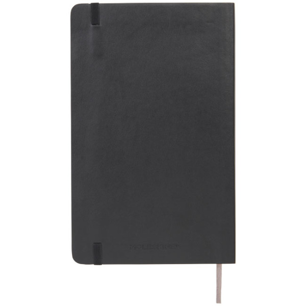 Classic L softcover notitieboek - ruitjes - Zwart