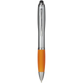 Nash stylus balpen met gekleurde grip - Oranje