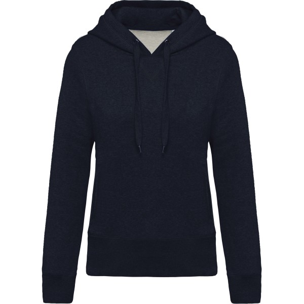 DAMES HOODED SWEATER BIO French Navy Heather XS