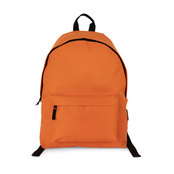 Gerecycleerde casual rugzak met zak op de voorkant Orange Zest One Size