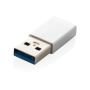 USB A naar USB C adapter, zilver