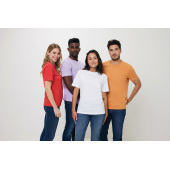 Iqoniq Bryce gerecycled katoen t-shirt, sundial oranje (XXS)