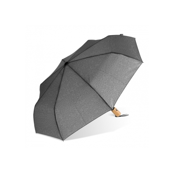 Opvouwbare paraplu 21” R-PET auto open - Grijs