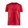 Pro Control Impact ss tee jr br.red/black 158/164