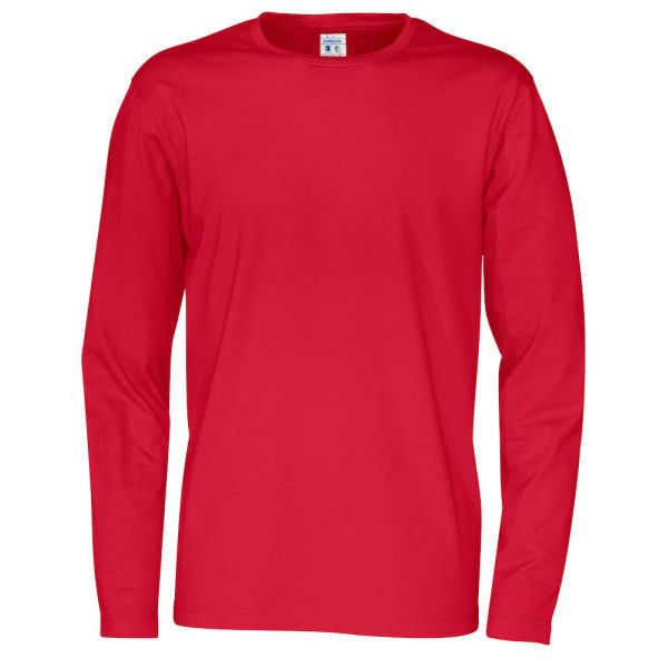 T-Shirt Long Sleeve Man Red 3XL (GOTS)