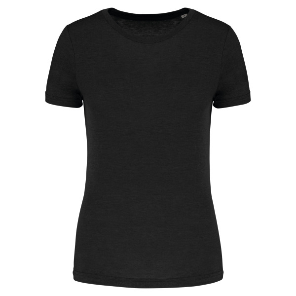 Damessport-T-shirt triblend met ronde hals Black XXL