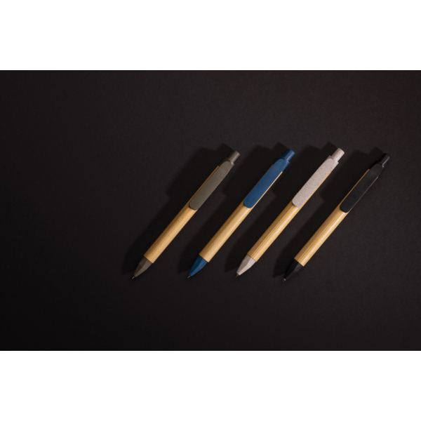 Write responsible recycled papieren pen, blauw