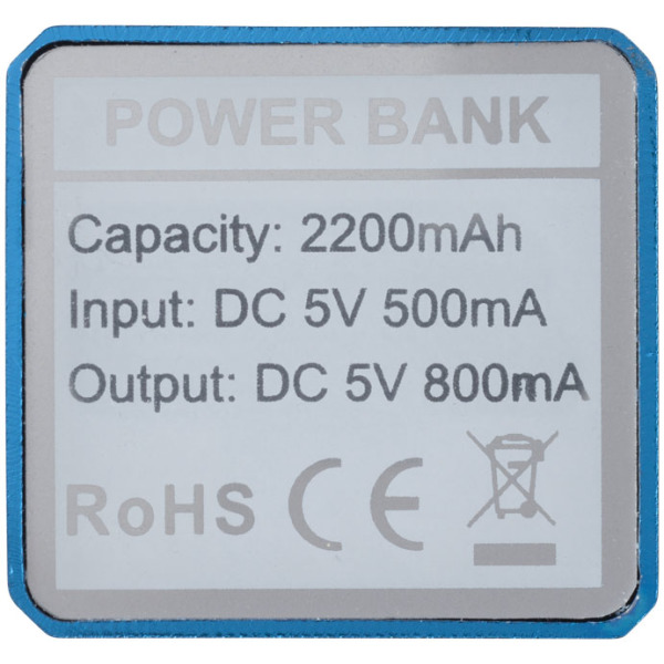 WS101 2200/2600 mAh powerbank - Blauw - 2600mAh