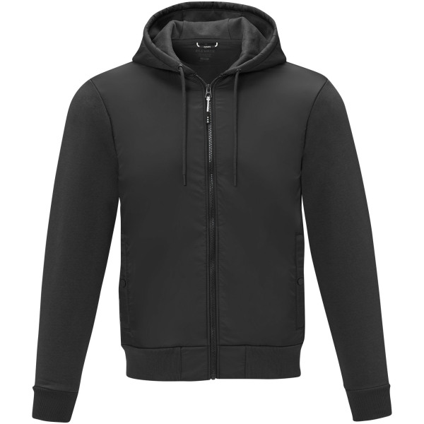 Darnell men's hybrid jacket - Solid black - XS