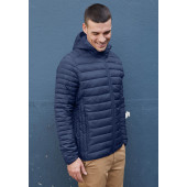 Men's lightweight hooded padded jacket Light Royal Blue 3XL