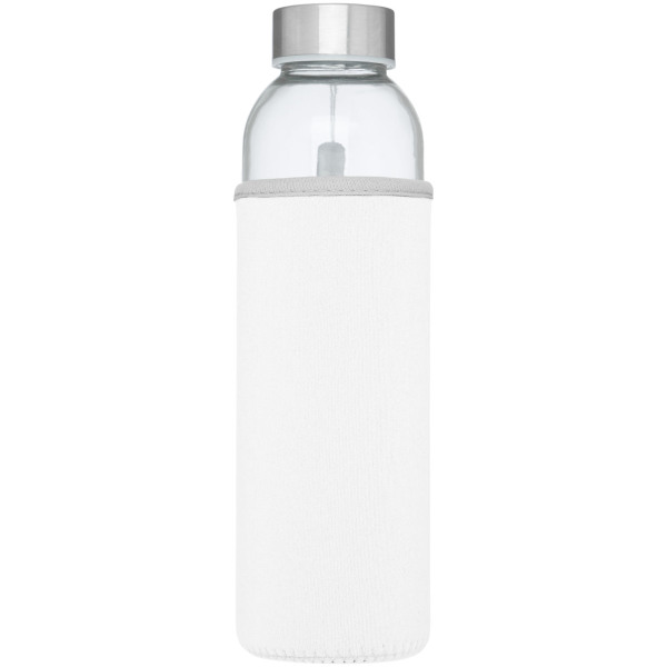 Bodhi 500 ml glass water bottle - White