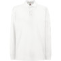 Premium Long Sleeve Polo (63-310-0) White 3XL
