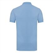 RUS Men Fitted Stretch Polo, Sky Blue, 3XL