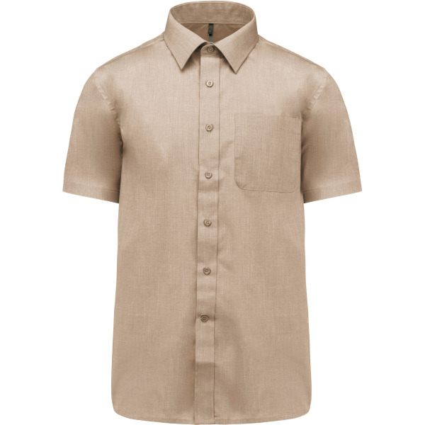 Overhemd in onderhoudsvriendelijk polykatoen-popeline korte mouwen heren Angora 6XL