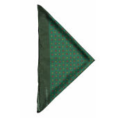 J.H&F Handkerchief Silk Floral Green
