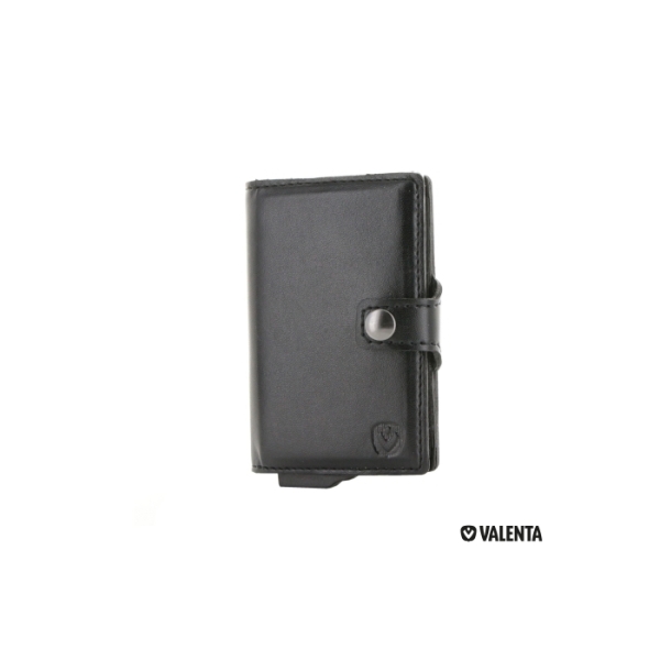 Valenta Card Case Plus Wallet - Zwart