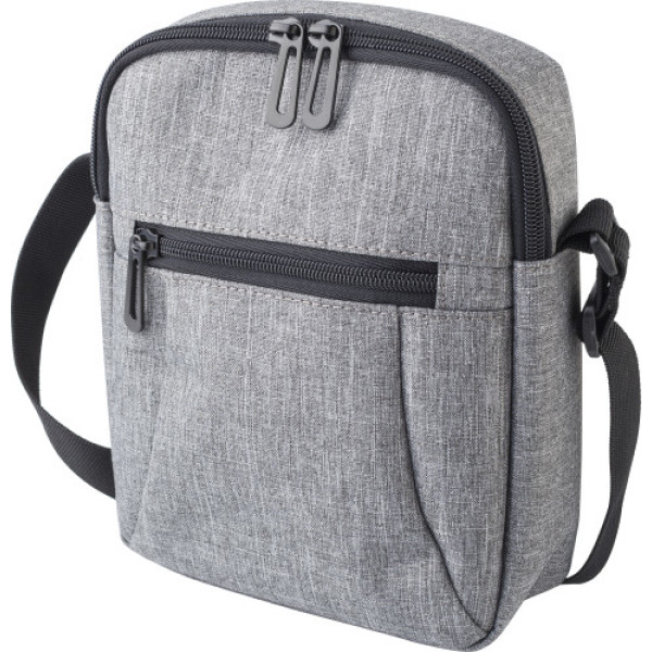 Polyester shoulder bag Caden grey