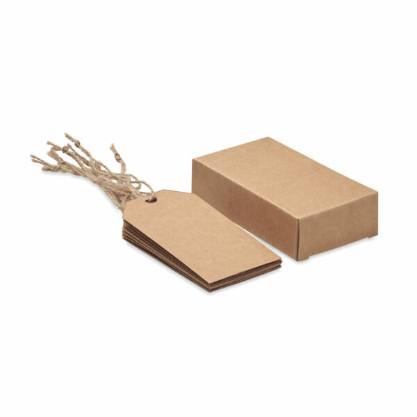 ETIKRAFT - Set of 12 kraft paper gift tags