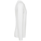 Supima® heren-T-shirt ronde hals lange mouwen White S