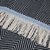 Bright sjaal: navy blauw