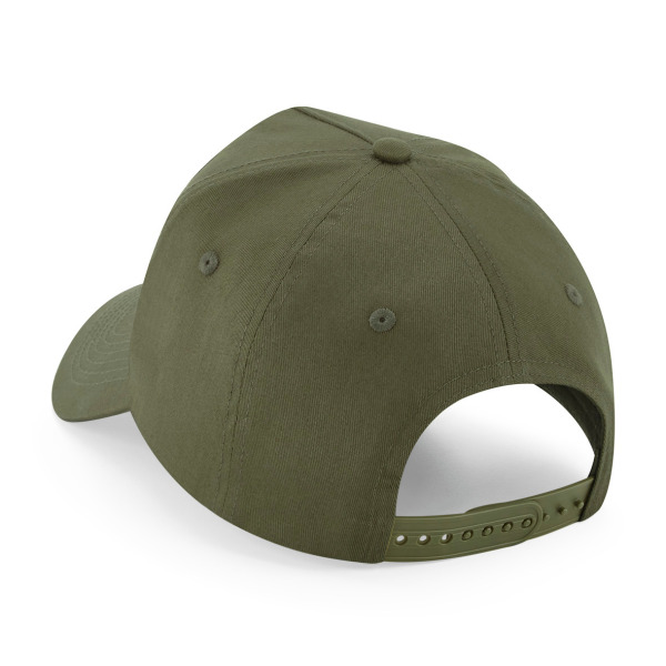 Kappe mit 5 Panels und abnehmbarem Patch Military Green One Size