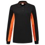Polosweater Bicolor Dames 302002 Black-Orange 3XL