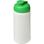 Baseline® Plus 500 ml flip lid sport bottle - White/Green