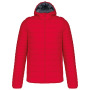 Men's lightweight hooded padded jacket Red 3XL