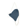 Cotton Drawstring Backpack - Indigo Blue - One Size