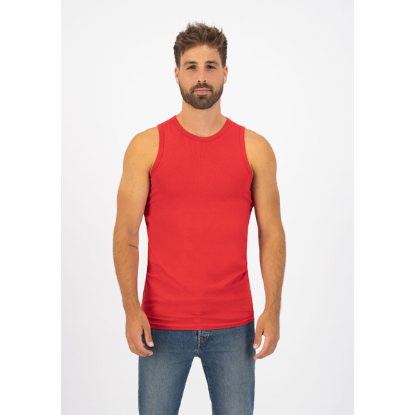 L&S Tanktop cot/elast for him