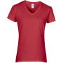 Premium Cotton  Ladies' V-neck T-shirt Red S