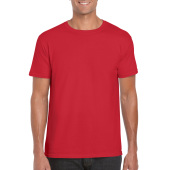 Gildan T-shirt SoftStyle SS for him Red 4XL