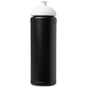 Baseline® Plus grip 750 ml sportflaska med kupollock - Svart/Vit