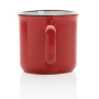 Vintage ceramic mug, red