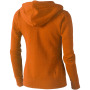 Arora dames hoodie met ritssluiting - Oranje - XL