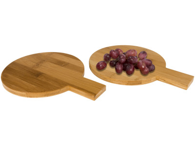 2 delige bamboe set amuse bordjes, ronde vorm 2 delige bamboe set amuse bordjes, ronde vorm